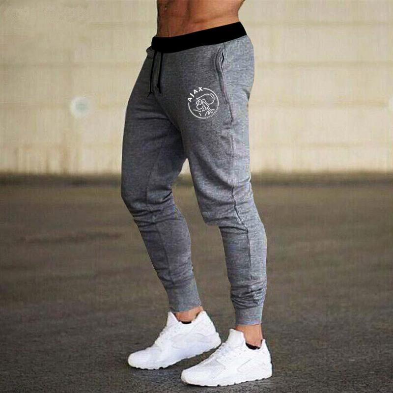

Ajax Joggers Men 2020 Top Quality Casual Pants Men Brand Clothing Male Sweatpants Pants Dark Gray Black