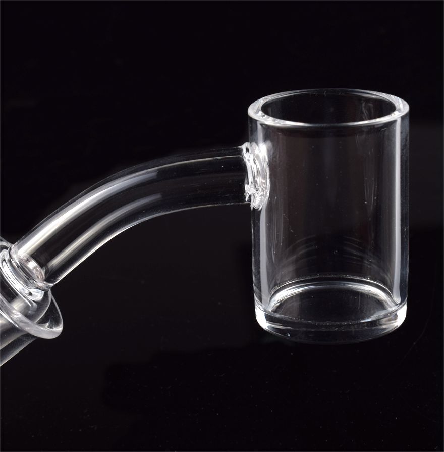 

Hot selling Short neck domeless quartz banger 4mm thick 10mm 14mm clear joint 45° 90° Quartz Banger Dab Nail for dab rig