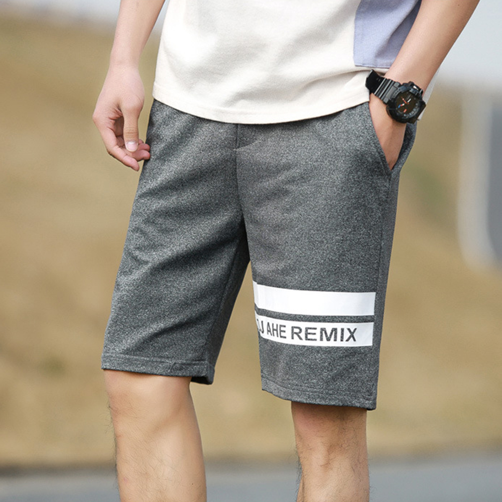 

New Summer Shorts Men Casual Drawstring Hot Sale Short Sweatpants Mens Solid Fashion Casual Shorts Male Jogger Streetwear, Darkblue