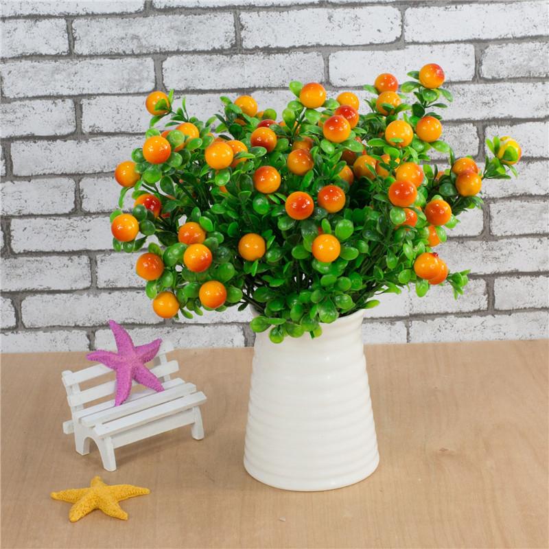 

12PCS/lot Artificial Flower fruit Stamen wire stem/marriage leaves stamen DIY wreath wedding box decoration, Red