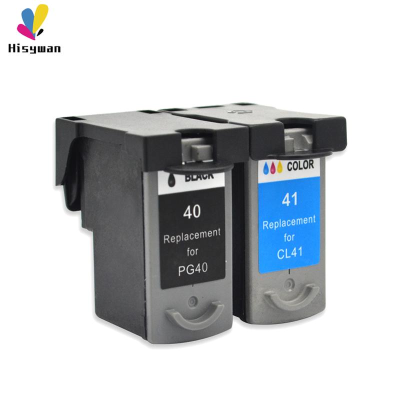 

Hisywan PG40 CL41 Ink cartridge For Canon PG 40 Pixma MP140 MP150 MP160 MP180 MP190 MP210 MP220 MP450 MP470 printer PG-40 CL-41