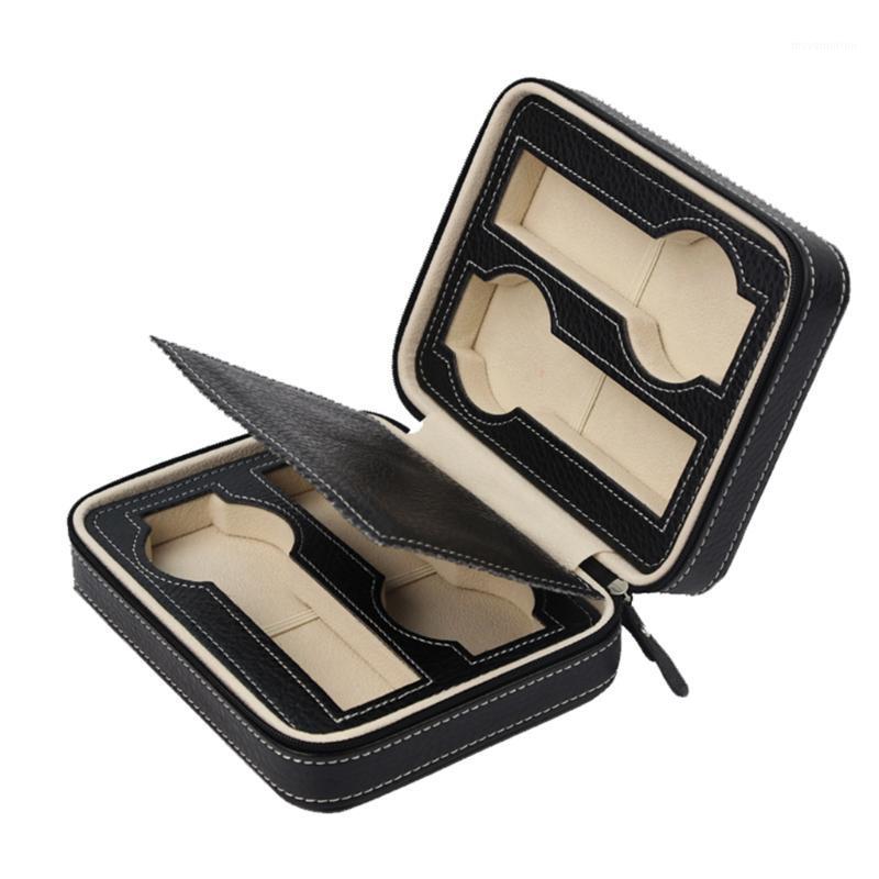 

Travel Watch Case For Men Women Portable Zippered Watch Display Box Organizer1