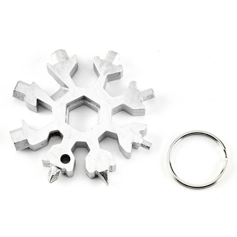 

portable Multi function snowflake Tool card stainless steel screwdriver wrench portable hand tools outdoor hiking camping tool drop ship