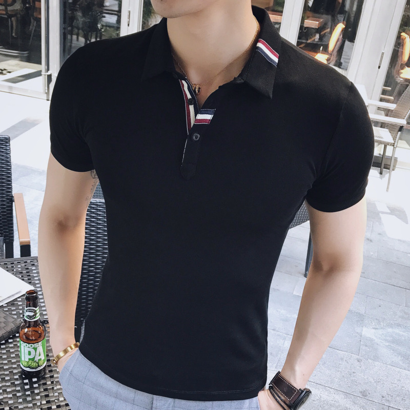 

2020 Homme Casual Streetwear 3xl Hot Sale Will See Polo Shirt by Men of High Quality Fine Fitting for the Short 42v1, Black