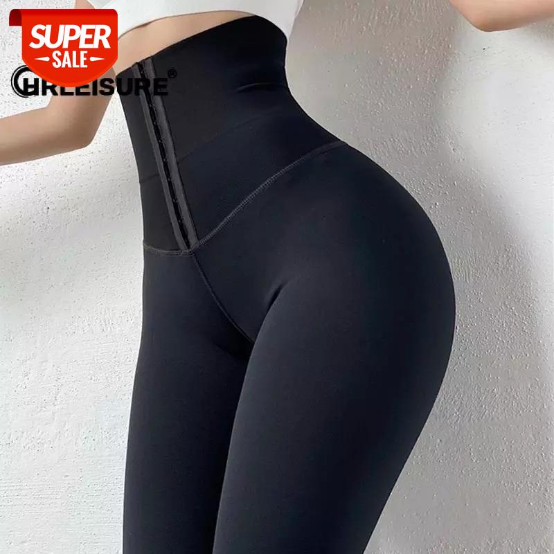 

CHRLEISURE Sexy Fitness Leggings Women High Waist High Elastic Push Up Leggings Tight Abdomen Pants Women #Sf2x, Black;white