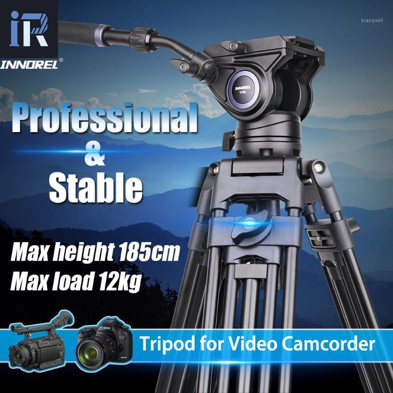 

INNOREL VT80 Professional Aluminum Video Tripod Hydraulic Fluid Video Head Camera Tripod For Dslr Camera Dv 185CM 12kg Max Load1