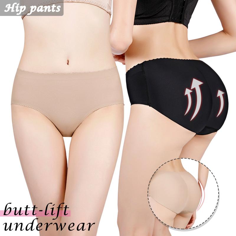 

Women Seamless BuLifter Padded BuHip Enhancer Shaper Panties Underwear FS99, Black