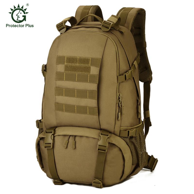

Protector Plus 40L Outdoor Camouflage Tactical Backpack Rucksacks Sports Laptop Bag for Camping Hiking Hunting Bags, Black