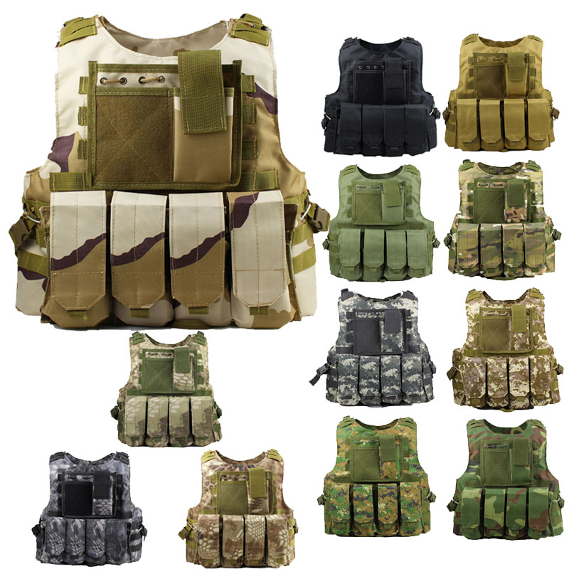 

Outdoor Sports Tactical Molle Vest Camouflage Body Armor Combat Assault Waistcoat NO06-030, Mandrake