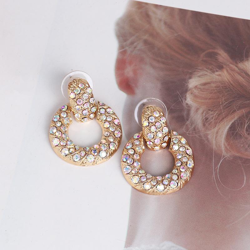 

HYSECMAO Brand Big Gold metal Statement drop Earrings For Women Trendy Luxury Female Jewlery New Design Vintage Hanging Earrings