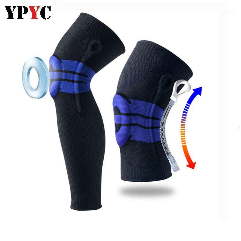 

Patella Knee Protector Brace Silicone Spring Knee Pad Basketball Knitted Compression Elastic Sleeve Support Safety Kneepads1, 1pcs short black