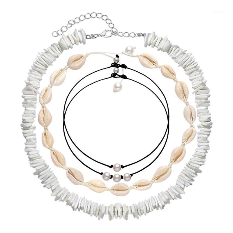 

Fashion Shell Pearl Choker Necklace for Women Hawaiian Sea shells Pearl Necklace Vintage Bohemian cadenas mujer 20201