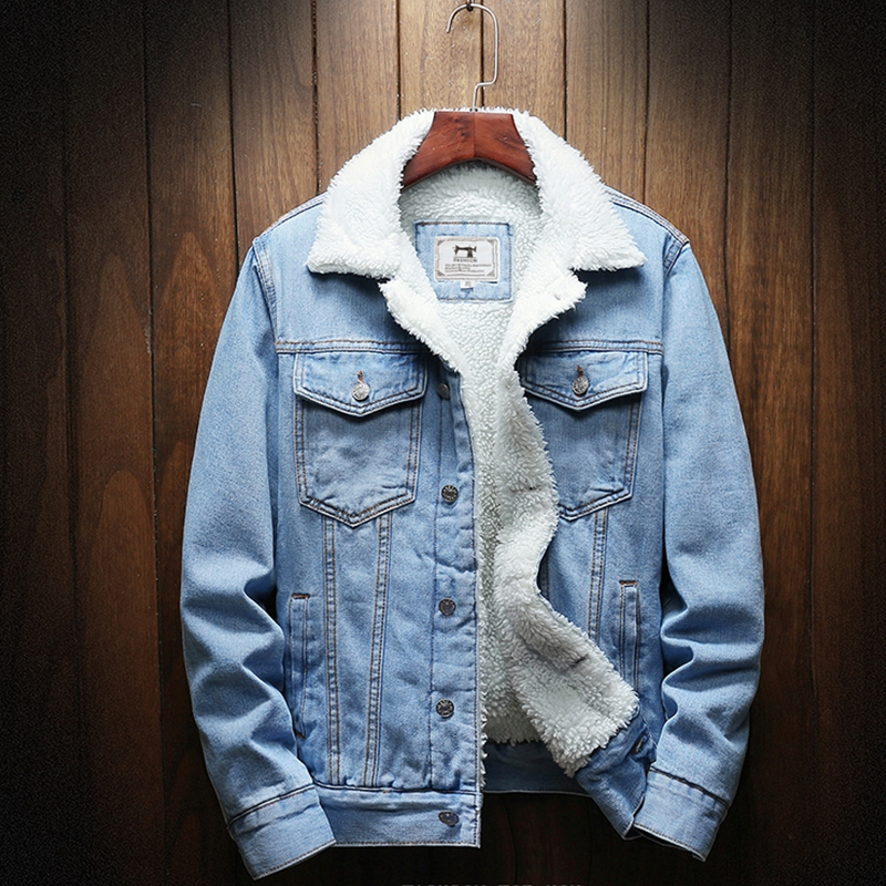 jeans jacket with wool