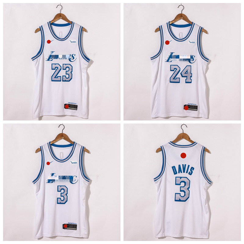 

Los Angeles Lakers Anthony 3 Davis NBA Jerseys LeBron 23 James 2020/21 White Swingman city Basketball Jerseys, Black;red