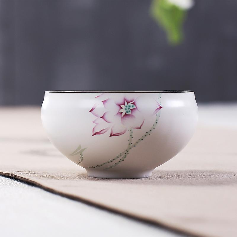 

Chinese Cup Jingdezhen White Ceramic Mug Large Capacity Cups and Mugs