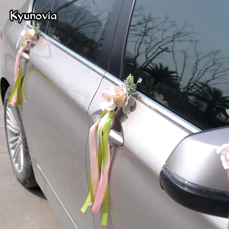 

Kyunovia Wedding Supplies Car Handles and Rearview Mirror Decoration Home Party Window Decor Birthday Christmas KY130, Style 5