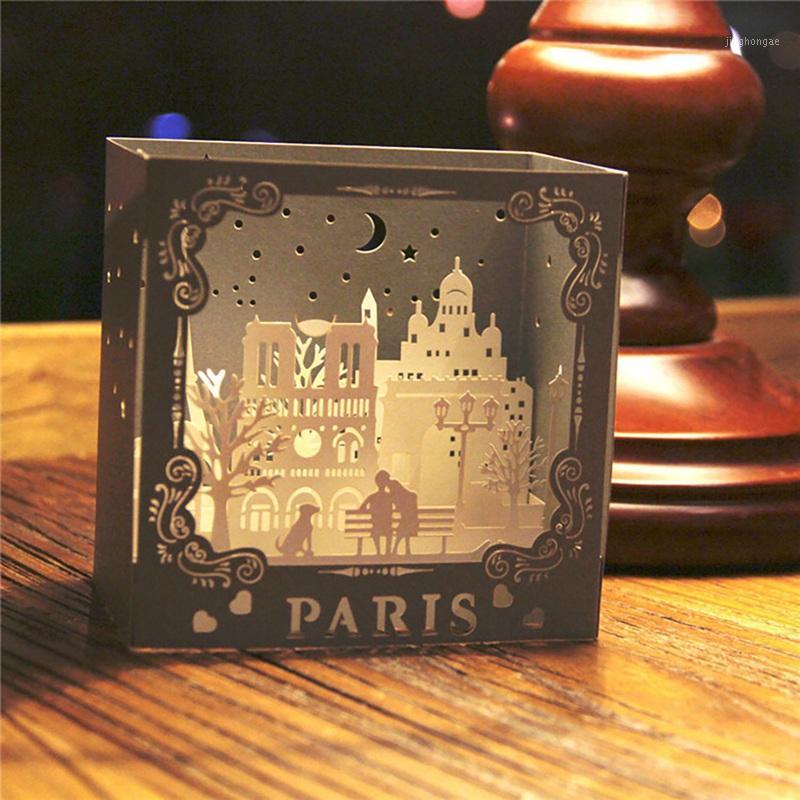 

Paris 3D Fold Up Card And Envelope - Unique Fold Up Greeting Card For Birthday, Mother's Day, New Year, Anniversary,1