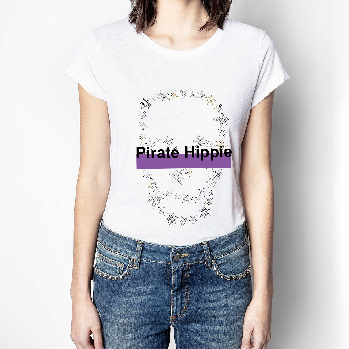 

New Beading Retro Tees Woman Summer Round Neck Short Sleeve White Cotton Tshirts Shirts Casual Vintage T-shirts Tops 2021 Gtm4