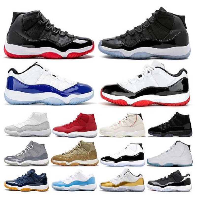 

2021 Mens Prom Night 11 11s Iridescent basketball shoes UNC Gym Red Space Jam 45 Concord Bred Sport Sneakers Size 5.5-13, # 34