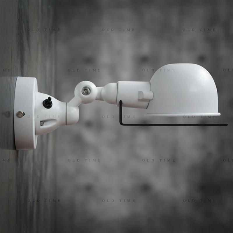 

Bedside antique Wrought Iron wall lamp light for Bar balcony indoor wall light abajur adjustable white black chrome sconces