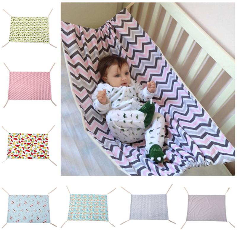 100*70CM Newborn Crib Infant Hammock Baby Hangmat printed Travel portable Baby Sleeping Bed Detachable Bassinet Crib Hammock RN8108-image-640645424