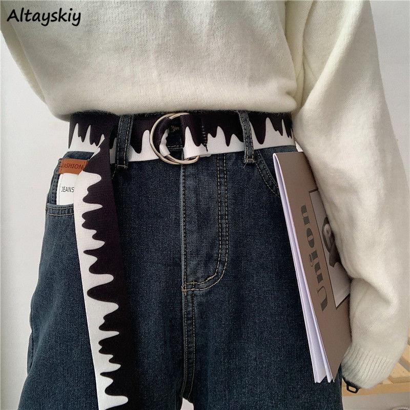 

Belts Women Harajuku Unisex Teens Chic Korean Style Couples Basic Autumn Stylish Daily Fajas College Street Gothic Punk, Black;brown