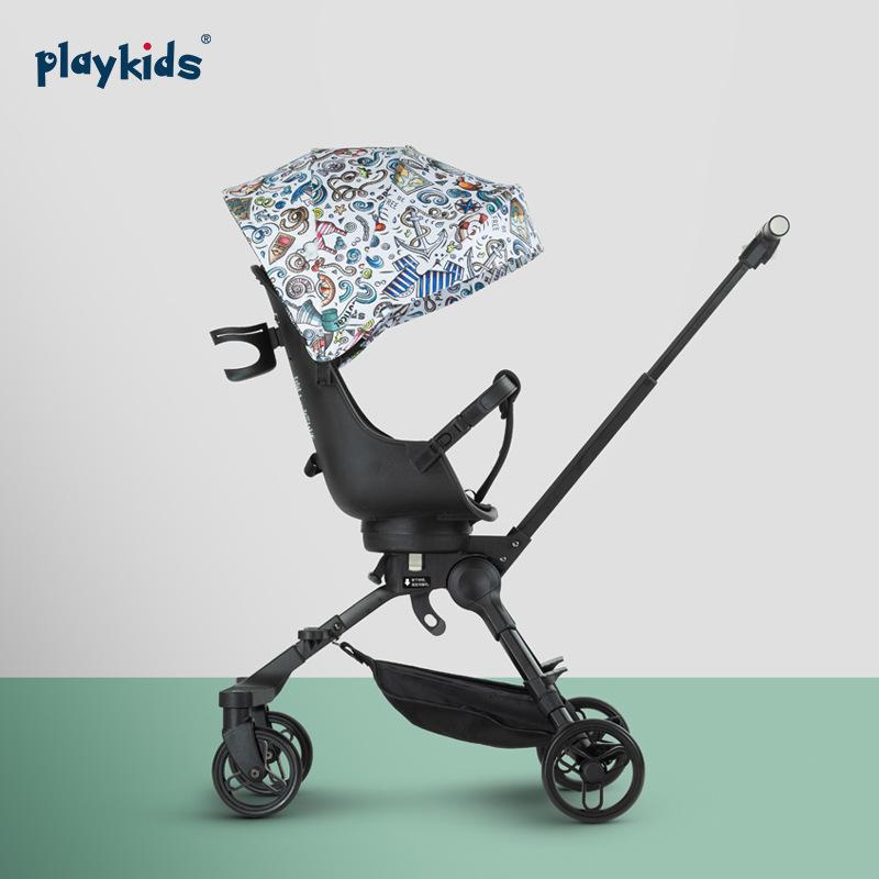 

Playkids X3 Baby Pushchair Stroller 360 Degrees Rotatable Seat Toddler Baby Carriage Portable Travel Stroller For 6~36 Month