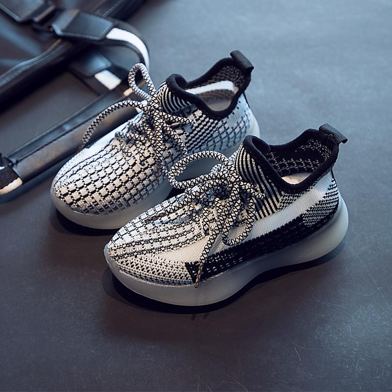 

Children Sports Shoes Coconut Shoes Boys Mesh Breathable 2020 Spring New Girls Baby Running Boys Kids Sneakers, Gray