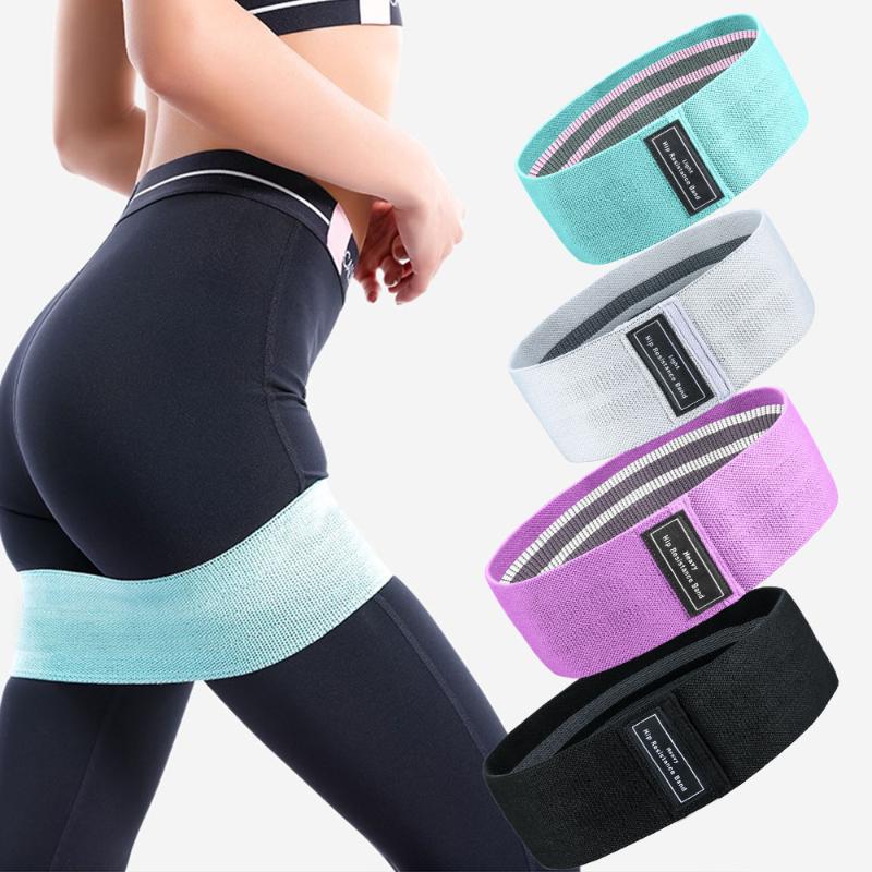 

3PCS/Set Durable Hip Circle Band Yoga Anti Slip Gym Fitness Loop Rubber Band Exercise Braided Elastic Work Out Equipments
