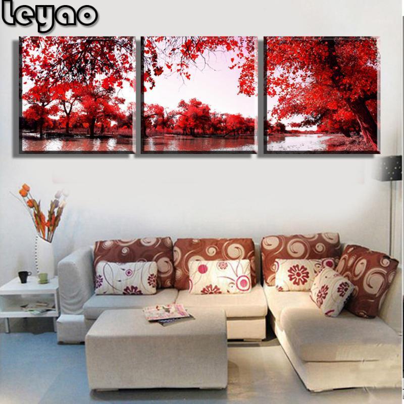

mozaika puzzles,red tree diamond embroidery,painting by numbers triptych,diamond painting cross stitch,mosaic diamond,hobby1