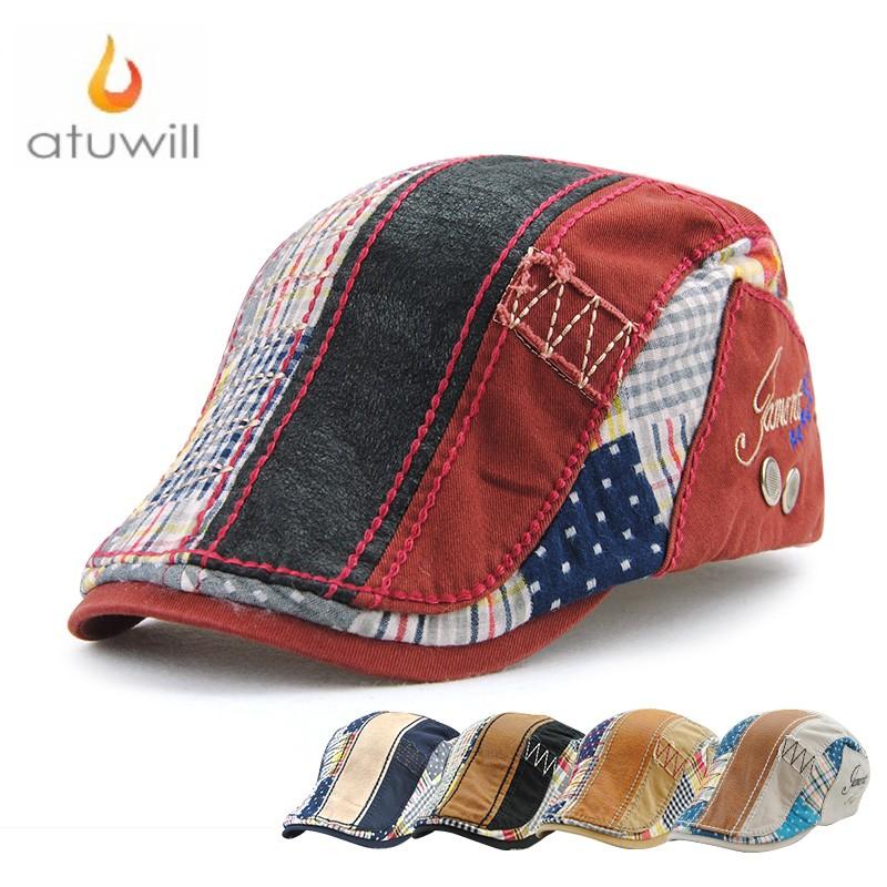 

Atuwill England Style Cotton Berets Hat Flat Caps for Men Peaky Blinders Hat for Women boina hombre feminina boinas para homens