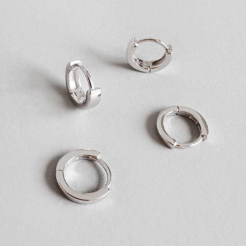 

Real 925 sterling silver circle hoop earrings for women fine jewelry, minimalist small earrings hoops woman earing girl gifts