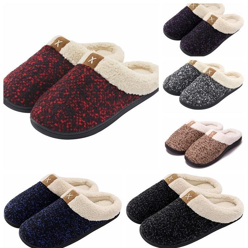 

New Winter Woman Warm Home SlipperCotton Soft Plush Home Slippers Indoor Woman Shoes1, Coffee