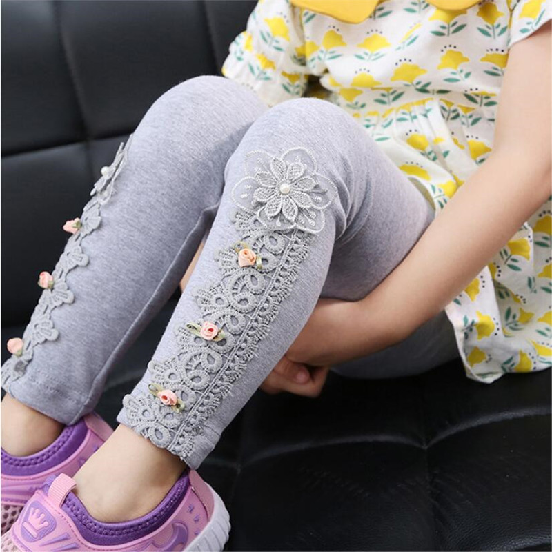 

Baby Lace Flower Leggings Girls Pencil Pants Childrens Cotton Skinny Trousers Babys Toddler Leggings New Spring Summer LJ201019, Lace pink