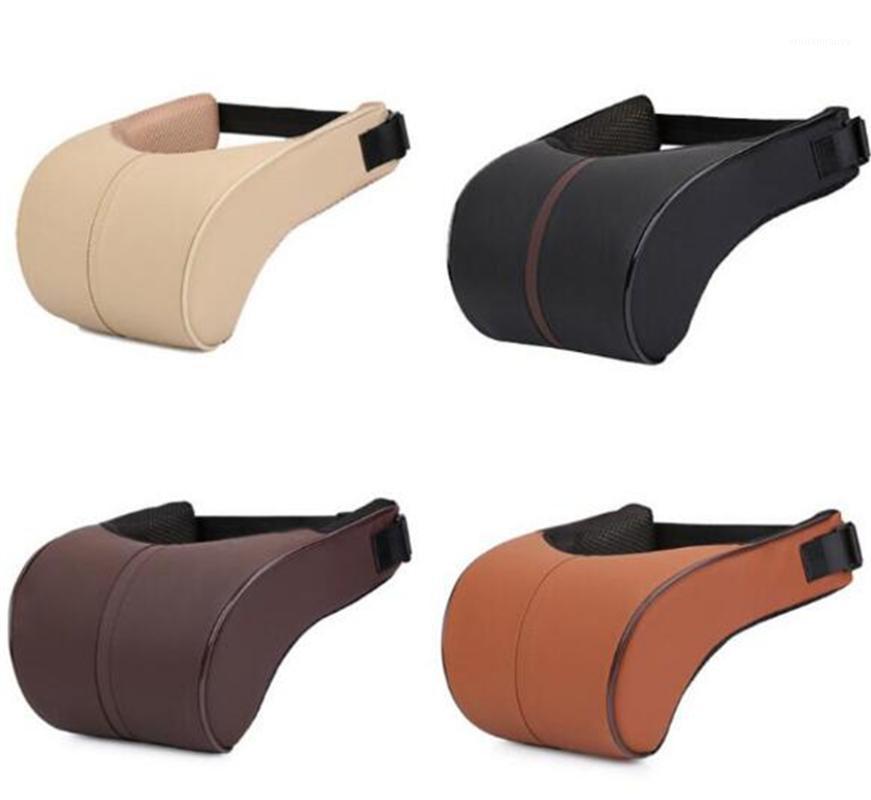 

Seat Cushions Universal Auto Car Neck Safety Adjustable Headrest Pillow Leather Protection Rest Pillows