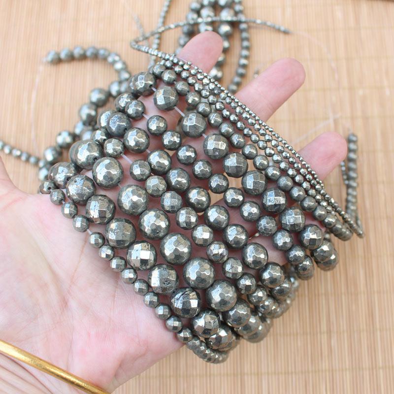 

Other Natural Pyrite Faceted Round Beads 2-12mm 15inch" ,For DIY Jewelry Making !We Provide Mixed Wholesale For All Items!