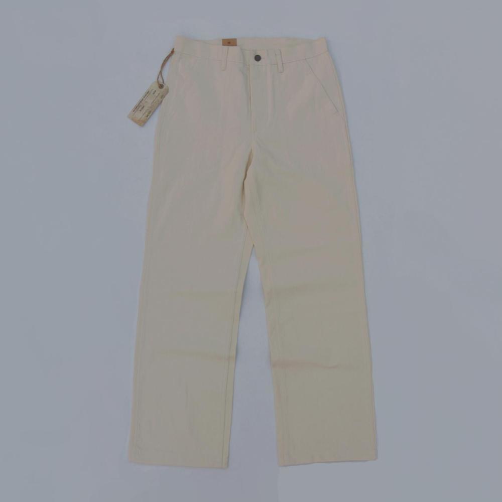 

usn deck vintage man fish spine sarja naval work pants casual TPLX, Cream white.