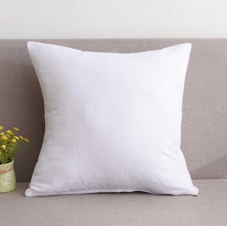 

sublimation blanks Home Sofa Throw Pillowcase Pure Color Polyester Pillow Cover Cushion Cover Decor Pillow Case Blank christmas Decor Gift, As pic