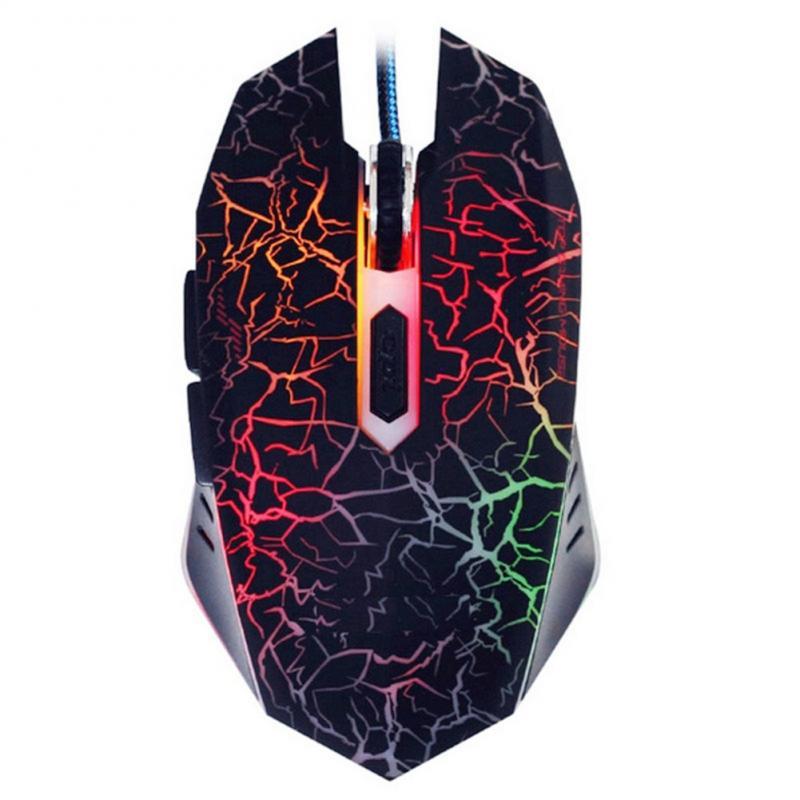 

Professional Colorful Backlight 3200 Dpi Optical Wired Gaming Mouse Mice For Laptop Mouse Gamer PC Laptop Dropshipping
