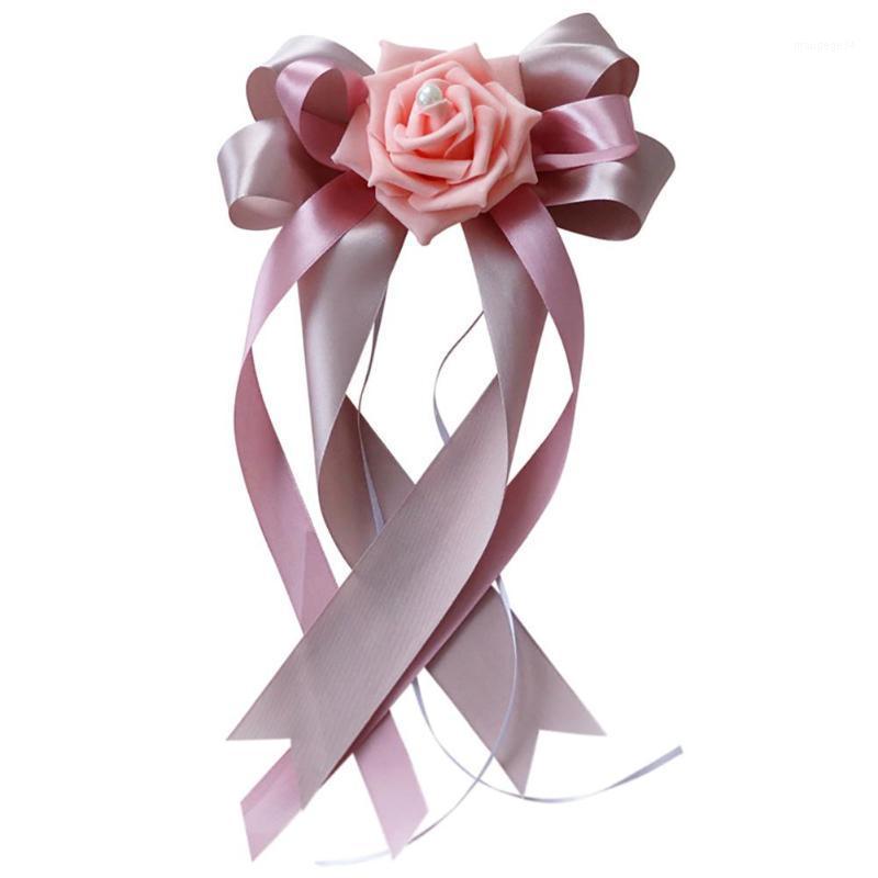 

AsyPets Door Handles Beautiful Wed Party Festival Supplies Rearview Mirror Flower Decorations for Wedding Car1, No. 1 color