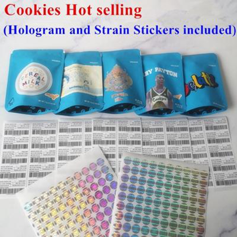 

3 5G Cookies mylar bags smell proof bags The SOAP MINNTZ GRANDIFLORA White runtz Big Apple Christmas Tree Package