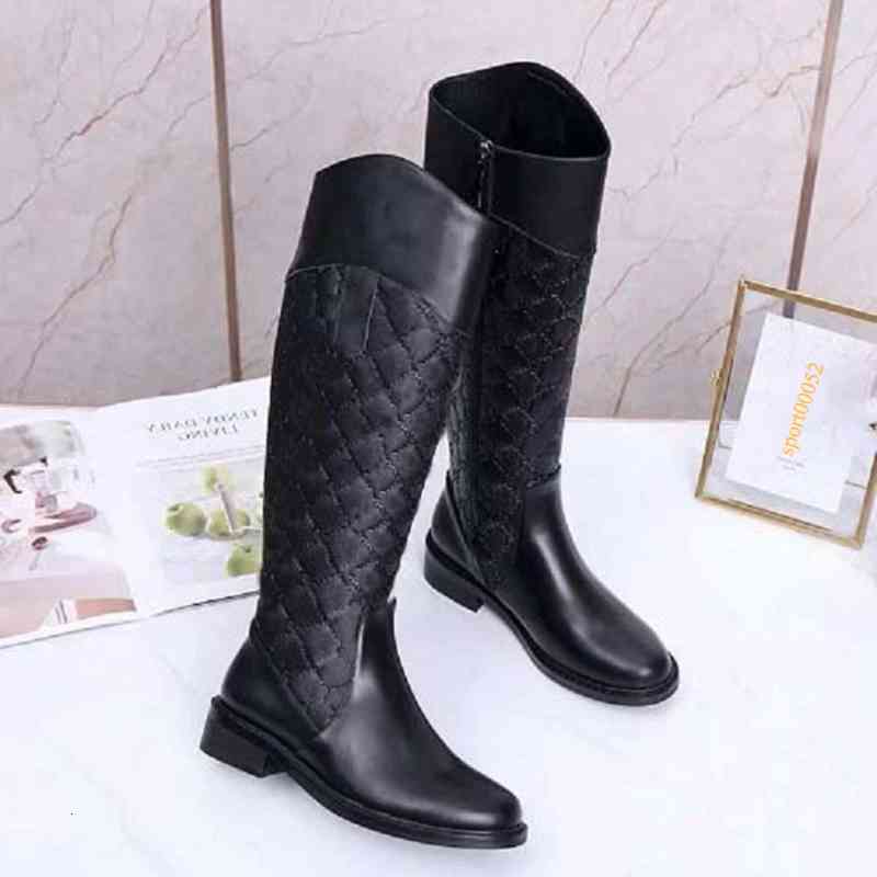 

Hotselling Winter Designer Boots for women Knitted Stretch fashion Black Leather luxury designers boot Knee flip leather warm Casual Shoes 35-41