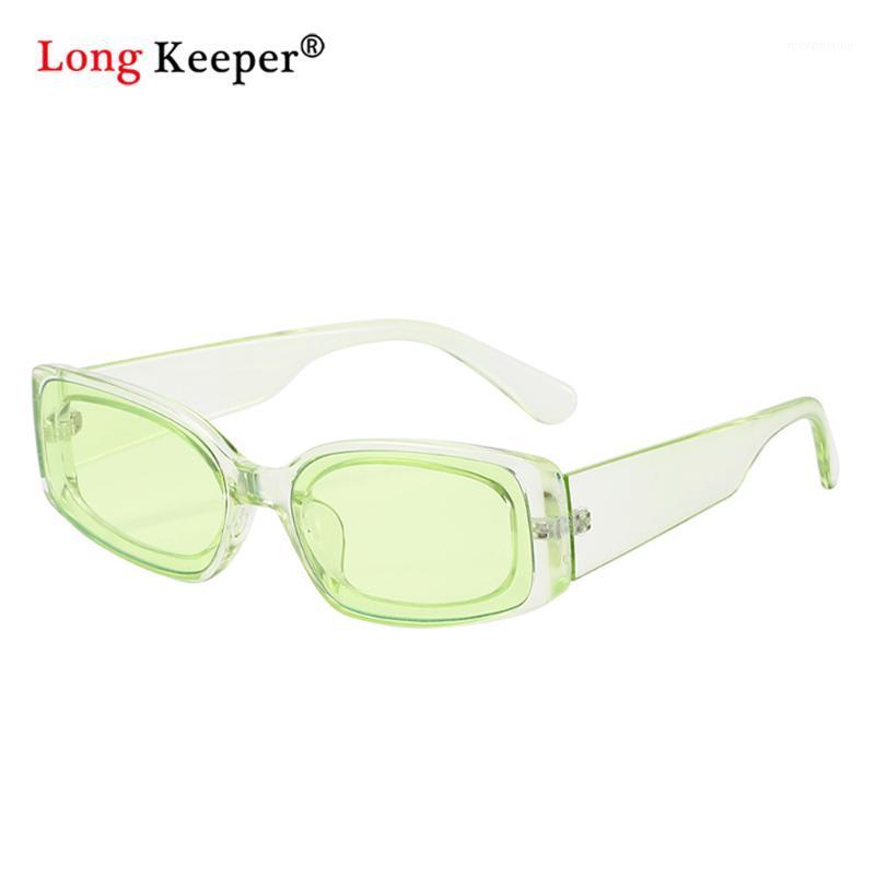 

Fashion Clear Blue Cat eye Sunglasses Women 2020 Travel Rectangle 90s Sun glasses Vinatge Brand Feminino UV4001