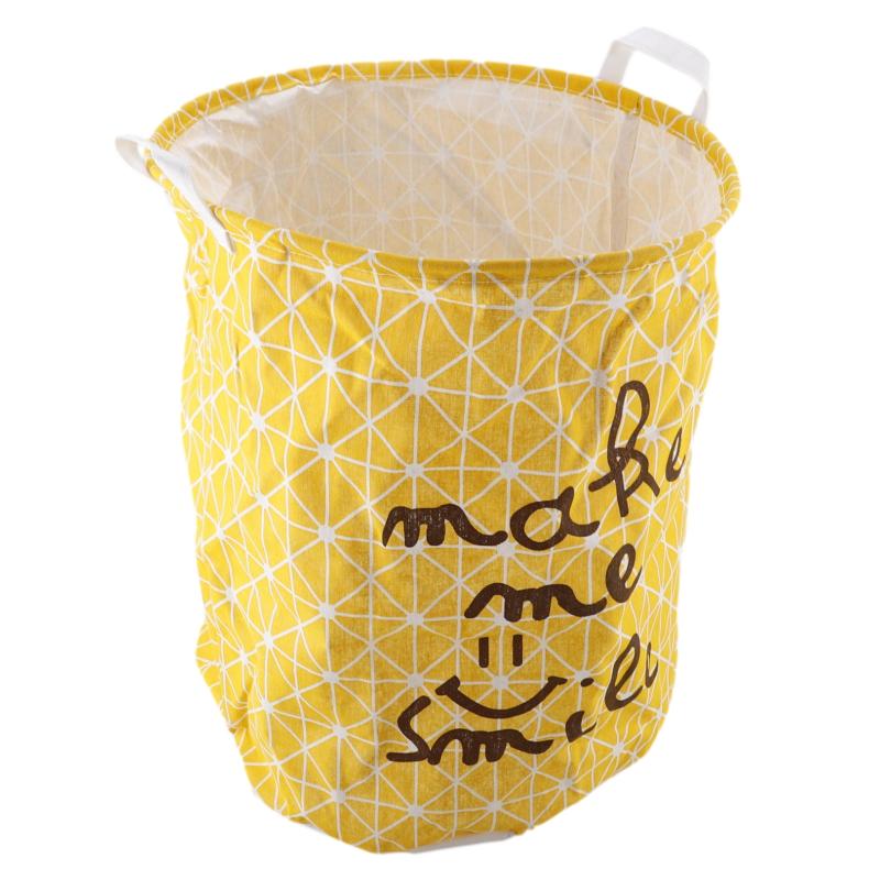 

Laundry Hamper Gift Basket Storage Bag With Handle Foldable 50CM*40CM Bule /Pink/White/ Yellow/ Black Home And Nursery Organizer