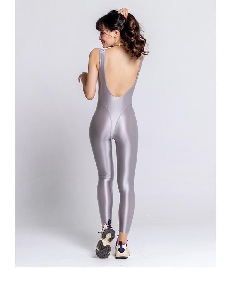 

solid color tights LEOHEX Solid Color Gym Suit One Piece Sportswear 2021, Black