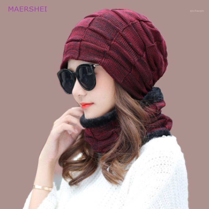 

MAERSHEI Fashion Hat Men Winter Wool Ski Hats Scarf Set Head Hooded Cap Male Beanie Mask Balaclava Gorros Earmuffs Head Caps1