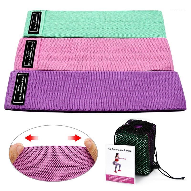 

3 Piece Hip Band Cotton Yoga Resistance Band Wide Fitness Exercise Legs Loop Thigh Glute BuSquat Anti Slip Bands1