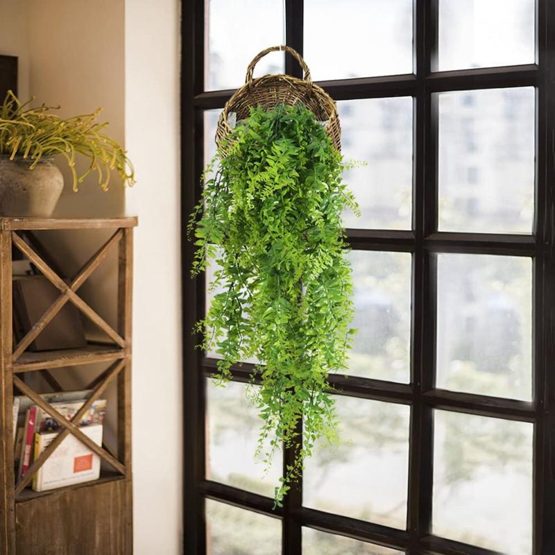 

4 Pieces Hanging Wreath Vine Flower Artificial Flower Office Decoration Home Decoration Party Wedding, As pic