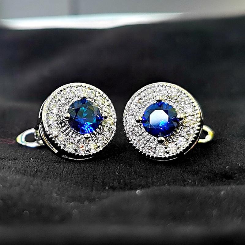 

Hoop & Huggie Wholesale 2021 Top Quality Colorful Rhinestone Earrings Women Fashion Cubic Zirconia Jewelry Pendientes