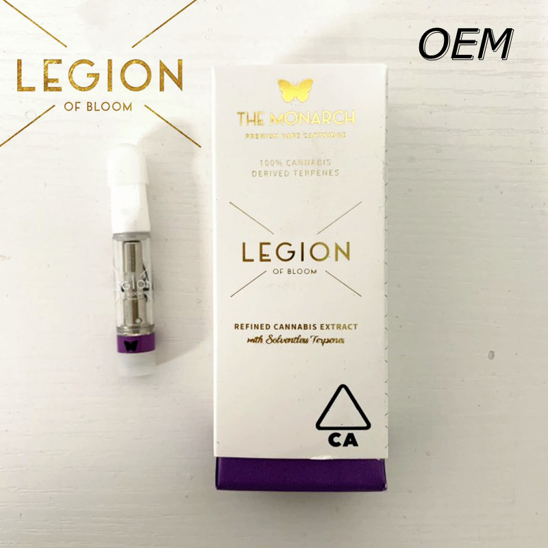 

0.8ml The Legion of Bloom Atomizer Carts Ceramic Cartridge 510 Thread Empty Disposable Vape pens
